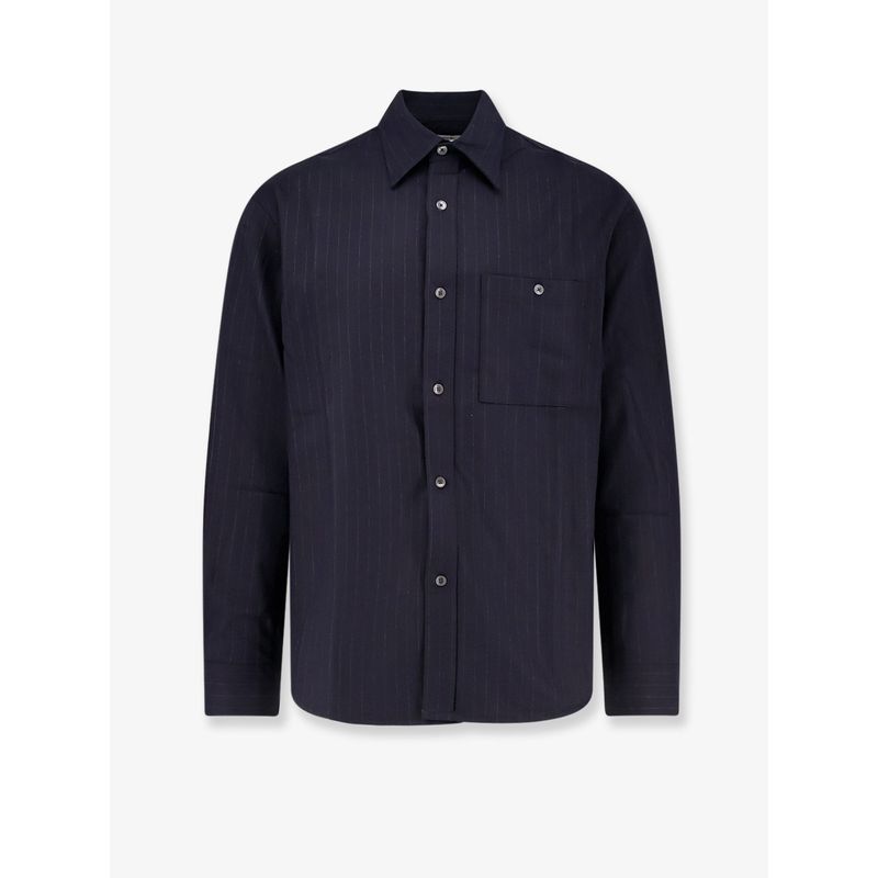 Tonywack Unisex Wool Blend Unisex Striped Shirt